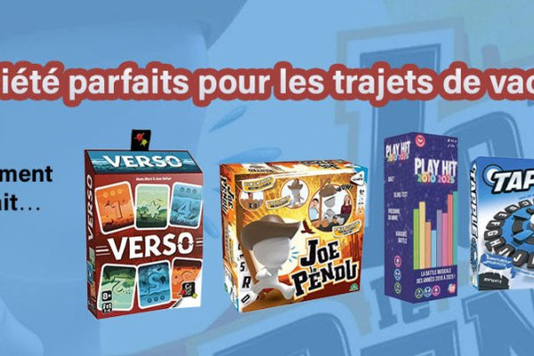 5 jeux de société parfaits pour les trajets de vacances | Guide Famille - L'Atelier des Jeux