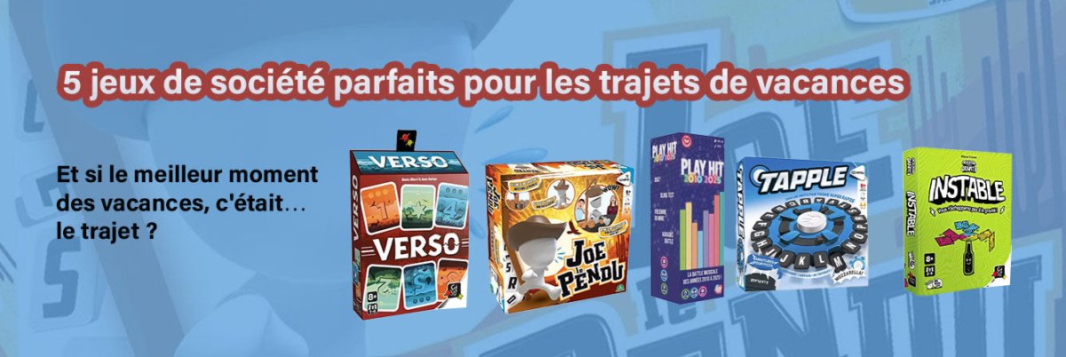 5 jeux de société parfaits pour les trajets de vacances | Guide Famille - L'Atelier des Jeux