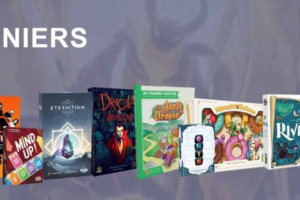 Découvrez les derniers jeux de société de notre boutique - L'Atelier des Jeux