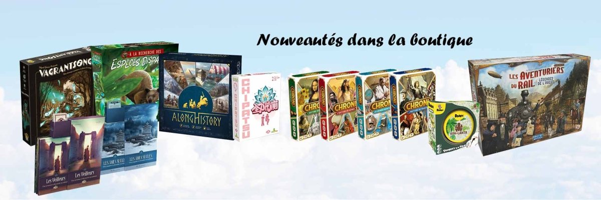 Découvrez les nouveautés en jeux de société dans notre boutique ! - L'Atelier des Jeux