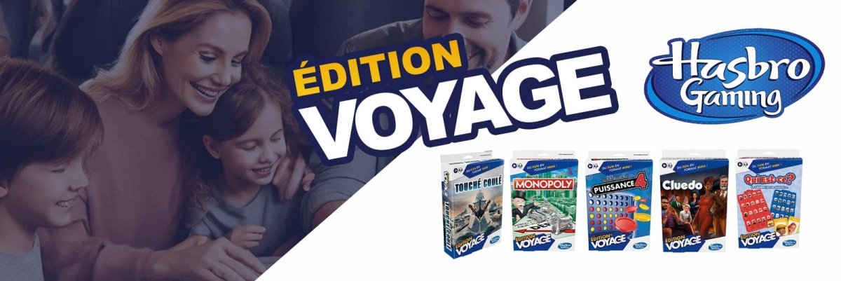 Découvrez l'univers des jeux de société de voyage avec Hasbro Gaming - édition 2024 - L'Atelier des Jeux