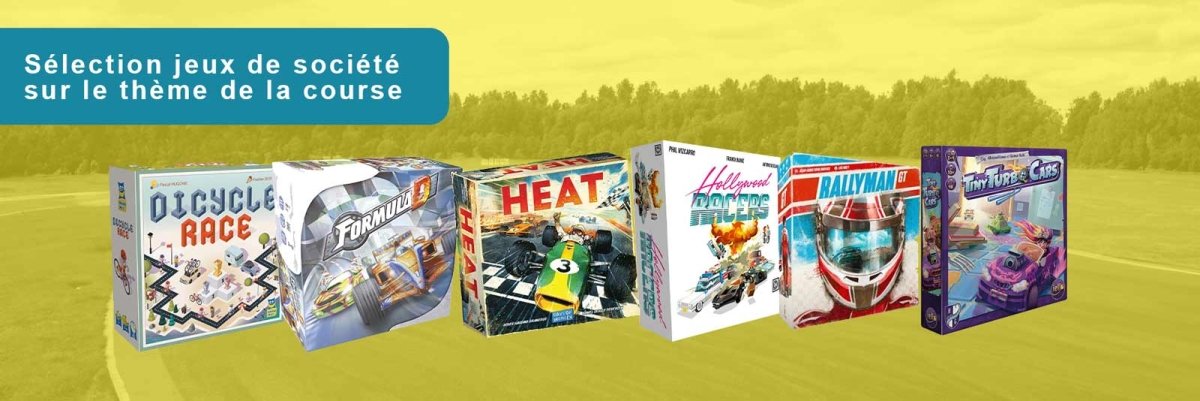 Découvrez notre sélection de jeux de société sur le thème de la course - L'Atelier des Jeux