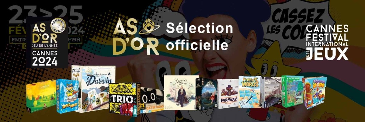La Sélection Officielle de l'As d'Or 2024 : Un panorama des jeux de société incontournables - L'Atelier des Jeux