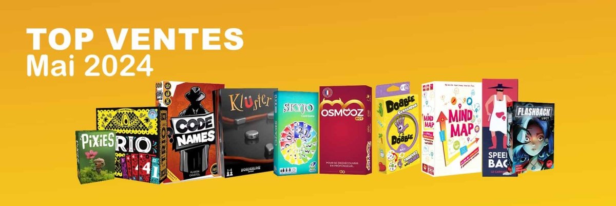 Les meilleures ventes de jeux de société de mai : Découvrez des trésors ludiques ! - L'Atelier des Jeux