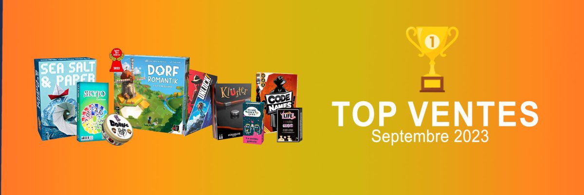 Les pépites ludiques du moment les plus appréciées de la communauté - Top ventes de septembre à la boutique ! - L'Atelier des Jeux