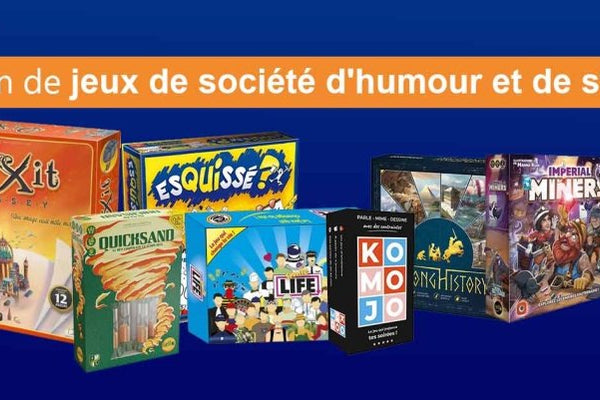 Notre sélection jeux de société d'humour et de stratégie - L'Atelier des Jeux