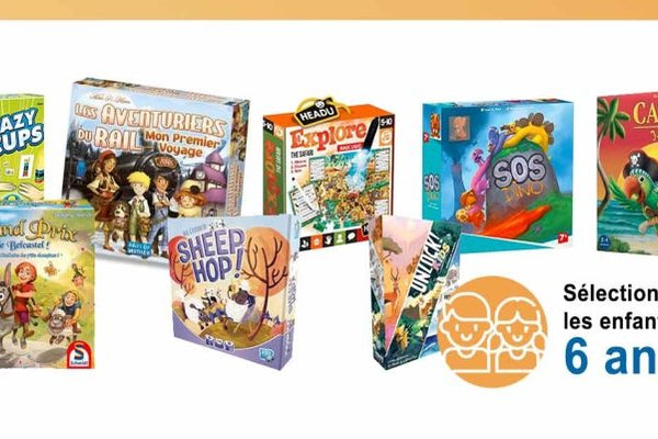 Sélection de 10 jeux de société pour les enfants de 6 ans et + - L'Atelier des Jeux