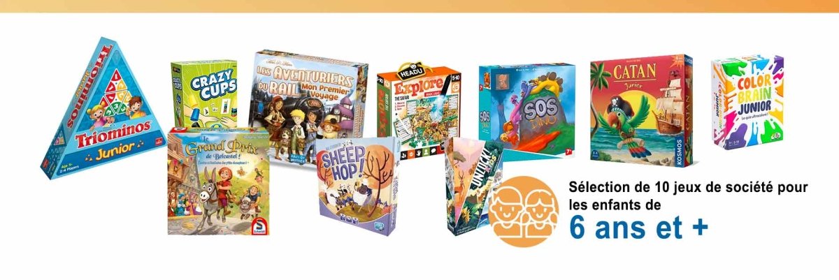 Sélection de 10 jeux de société pour les enfants de 6 ans et + - L'Atelier des Jeux