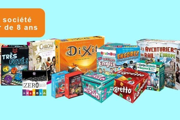 Sélection de jeux de société pour enfants à partir de 8 ans - L'Atelier des Jeux