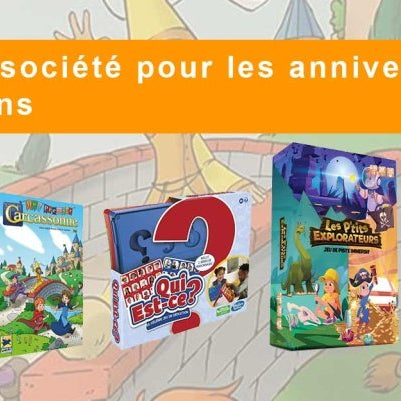 Sélection de jeux de société pour les anniversaires d'enfants de 4 à 12 ans - L'Atelier des Jeux