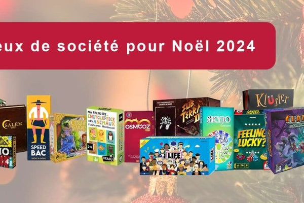 Sélection de jeux de société pour Noël 2024 - L'Atelier des Jeux