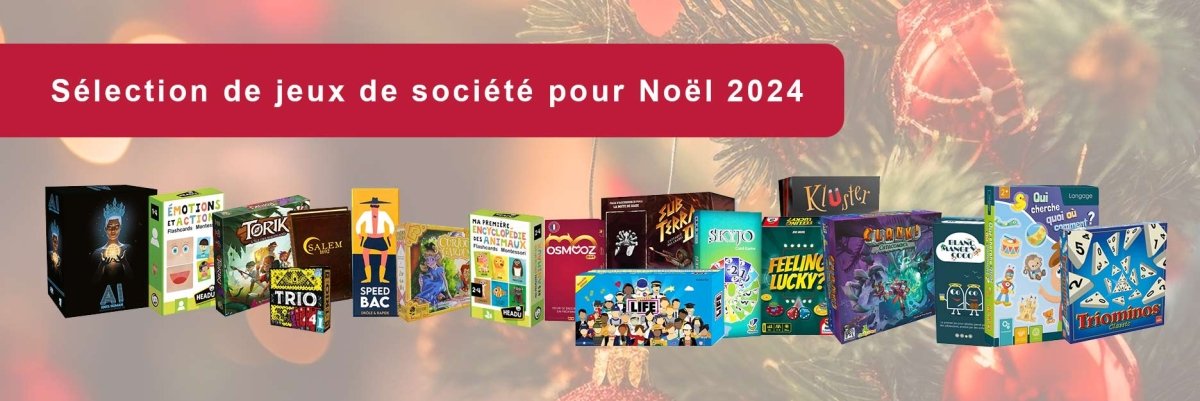 Sélection de jeux de société pour Noël 2024 - L'Atelier des Jeux