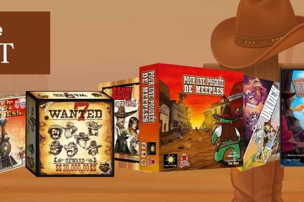 Sélection des jeux de société autour du Far West :  les jeux qui font mouche ! - L'Atelier des Jeux