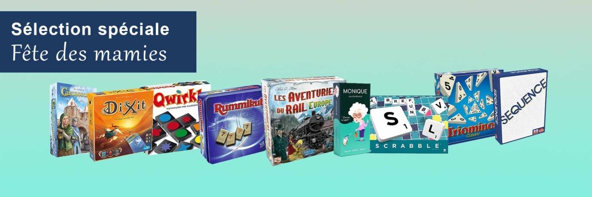 Sélection des jeux de société pour la fête des grands-mères 2024 - L'Atelier des Jeux