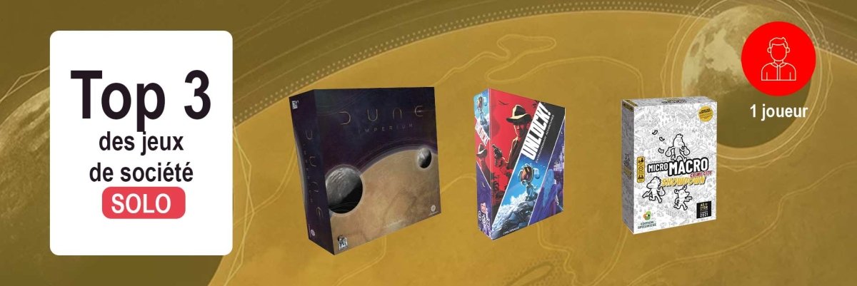 Top 3 des meilleurs jeux de société solo - L'Atelier des Jeux