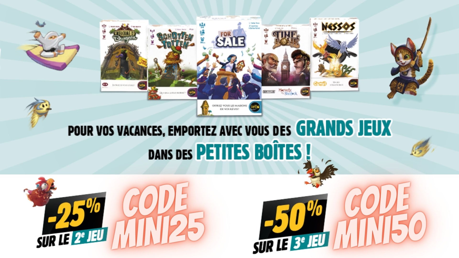 Offre Iello mini games - Mille & un Jeux