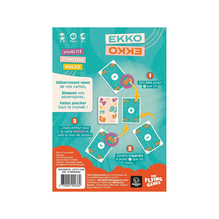 Jeu de société Ekko dos boite