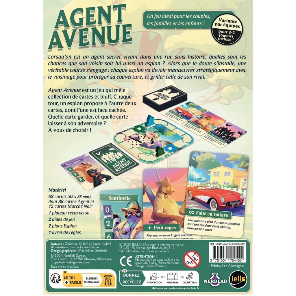 Agent Avenue_Jeu - de - société