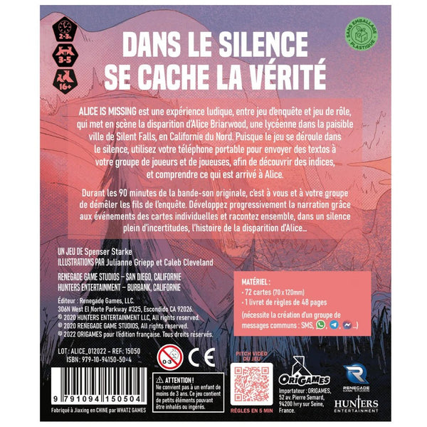 Alice is Missing_Jeu - de - société