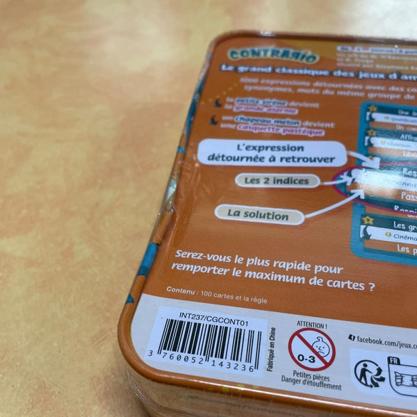 Boîte abîmée - Contrario_Jeu - de - société