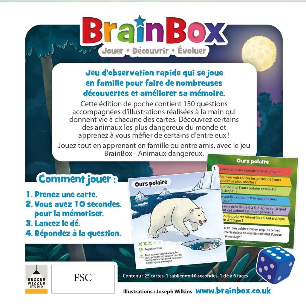 BrainBox Pocket : Animaux Dangereux_Jeu - de - société