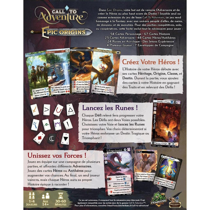 Call to Adventure - Epic Origins_Jeu - de - société