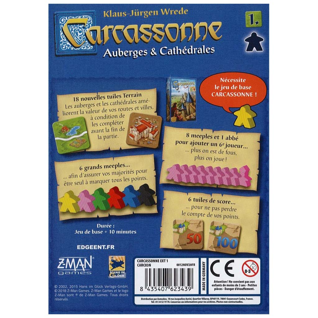 Carcassonne : Auberges Et Cathédrales_Jeu - de - société