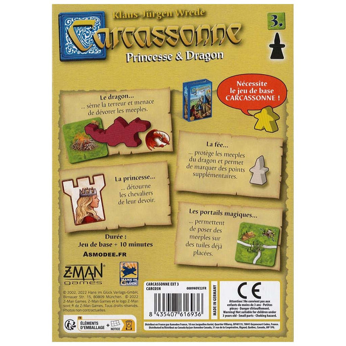 Carcassonne : Extension 3 - Princesse et Dragon_Jeu - de - société