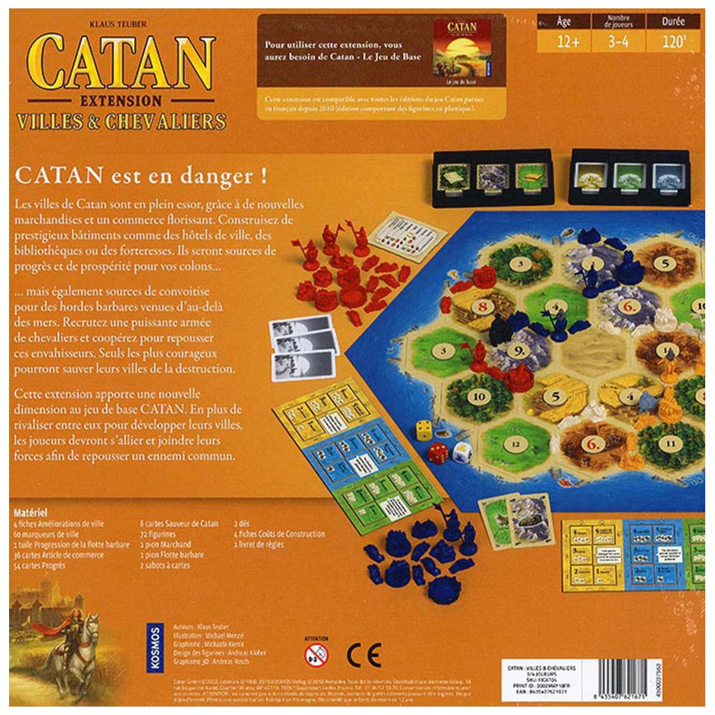 Catan - Villes & Chevaliers - Jeu de Société - L'Atelier des Jeux