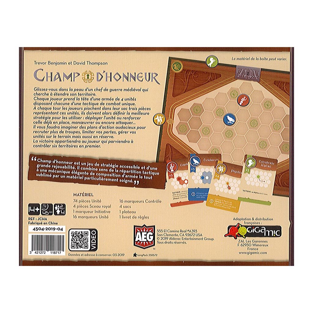 Champ d'Honneur_Jeu - de - société
