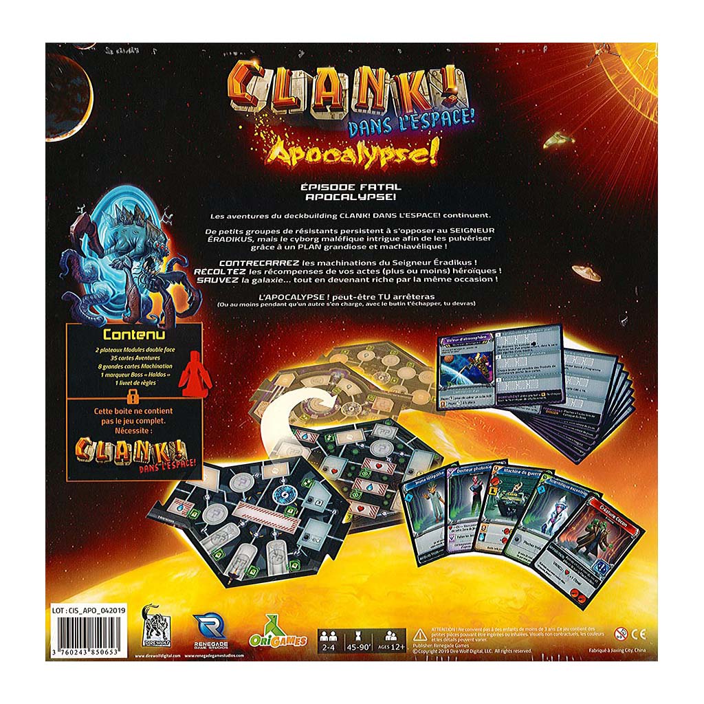 Clank ! Dans l'Espace ! Apocalypse_Jeu - de - société