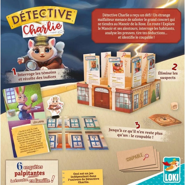 Détective Charlie : Mystères au Manoir_Jeu - de - société