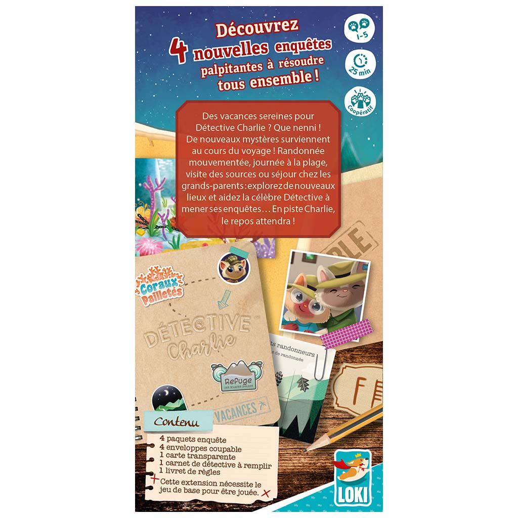Détective Charlie - Part en Vacances_Jeu - de - société