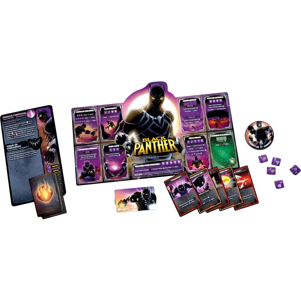Dice Throne Marvel : Captain Marvel - Black Panther - Dr Strange - Black Widow_Jeu - de - société