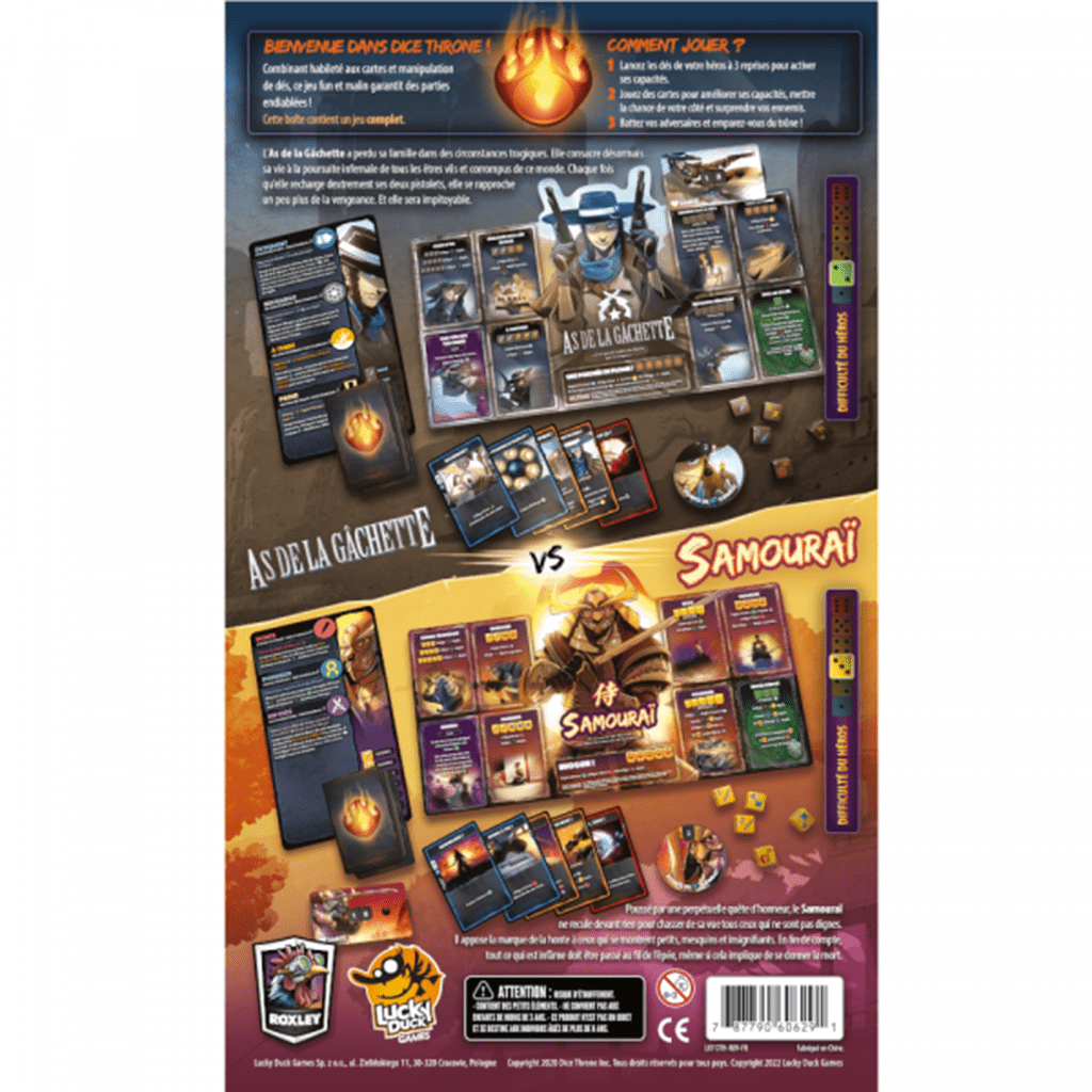 Dice Throne S2 - As de la gâchette vs Samouraï_Jeu - de - société