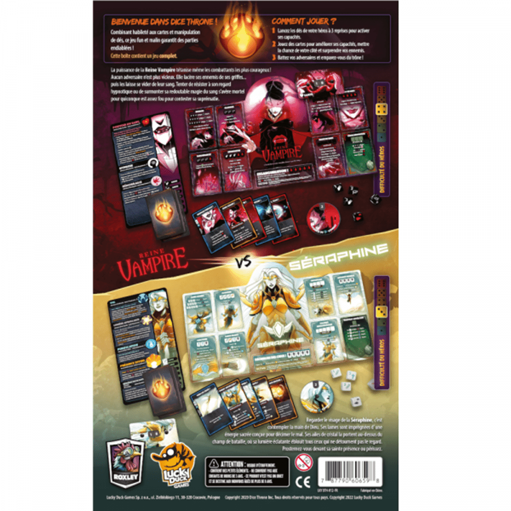 Dice Throne S2 - Séraphine vs Reine Vampire_Jeu - de - société