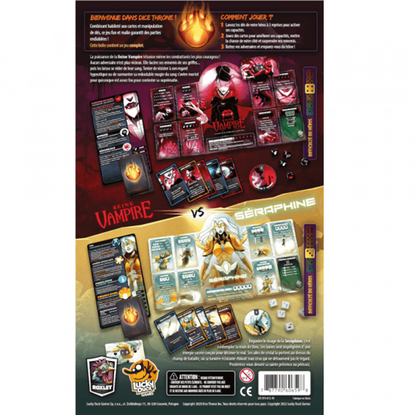Dice Throne S2 - Séraphine vs Reine Vampire_Jeu - de - société