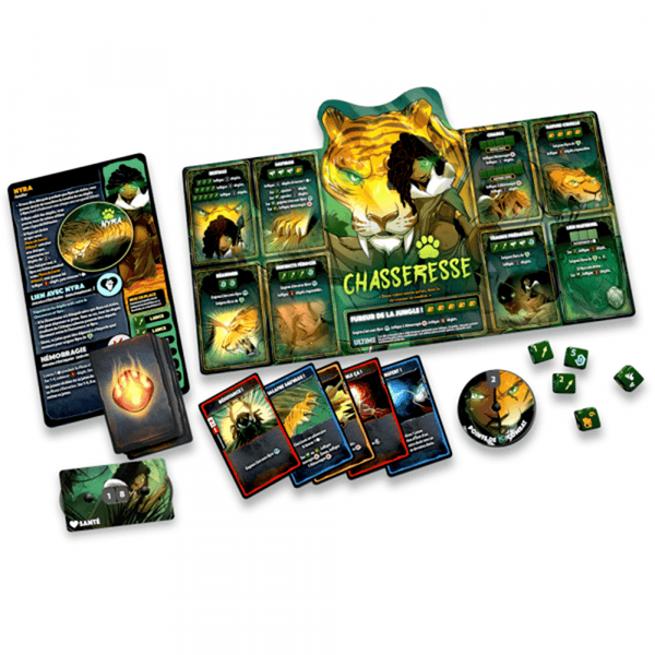 Dice Throne S2 - Tacticien vs Chasseresse_Jeu - de - société