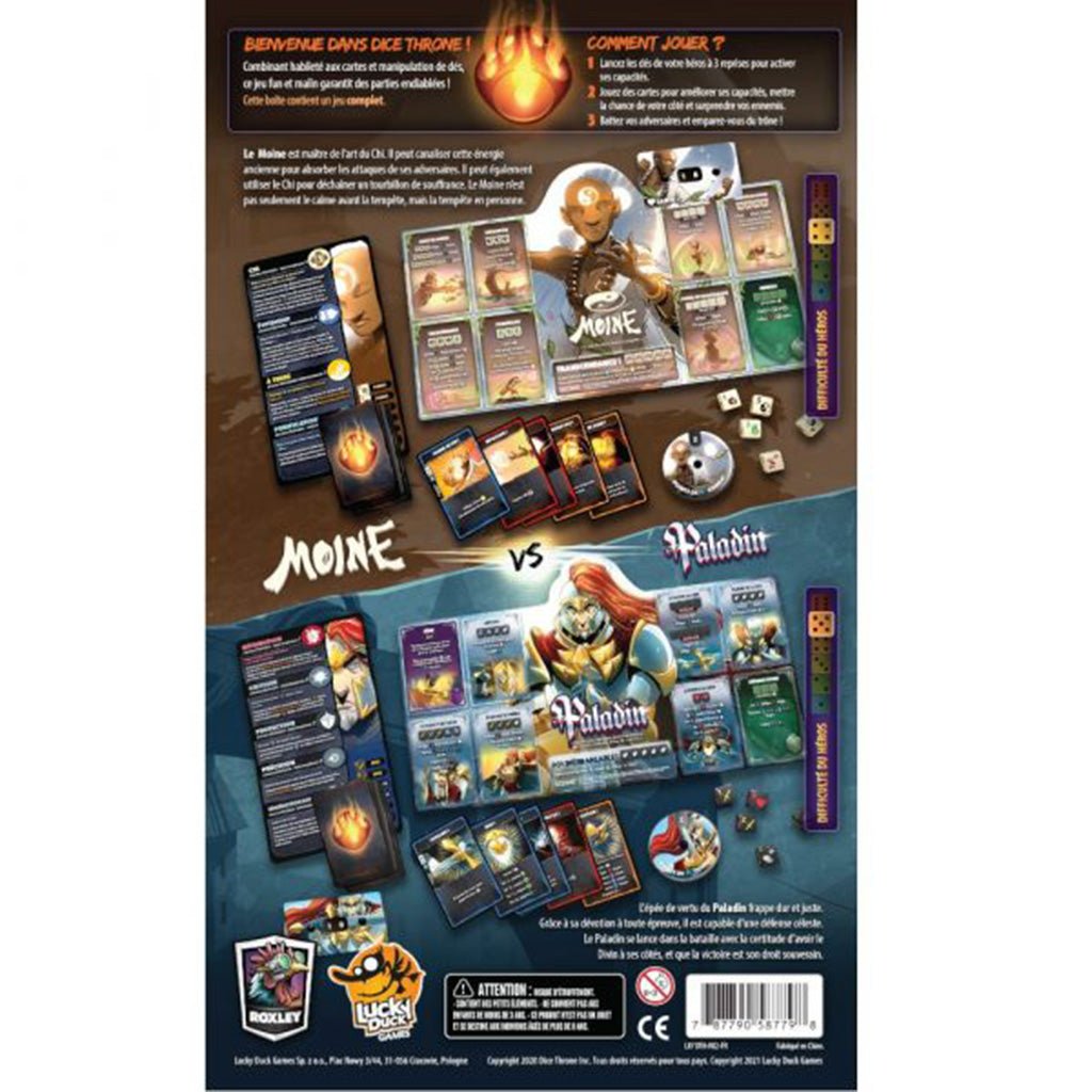 Dice Throne Saison 1 - Moine Vs Paladin_Jeu - de - société