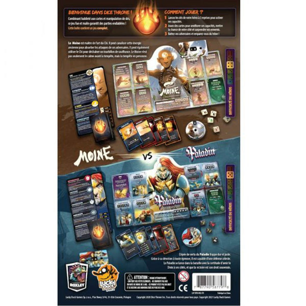 Dice Throne Saison 1 - Moine Vs Paladin_Jeu - de - société