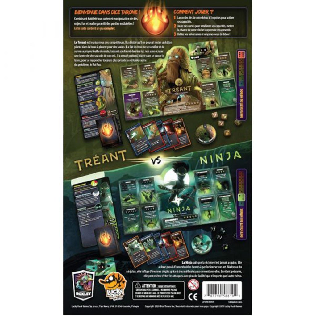Dice Throne Saison 1 - Tréant VS Ninja_Jeu - de - société