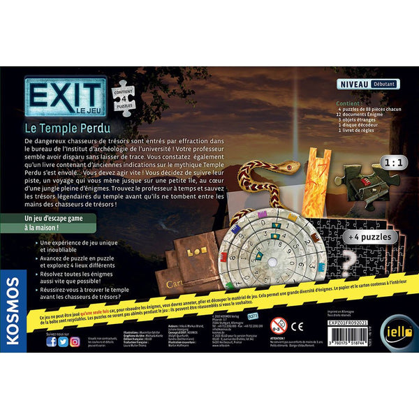 Exit Puzzle - Le Temple Perdu_Jeu - de - société