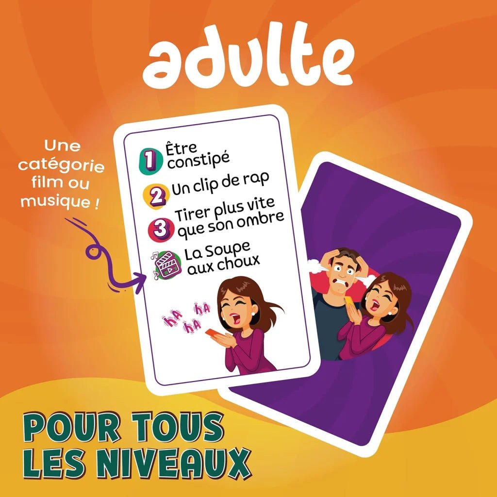 Glop Mime - Jeu de Mimes - Jeux de Société Adulte, Familles et Enfants + 8 Ans - Jeux de Plateau - Jeu d'ambiance - Cadeau Glop Mime - Jeu de Mimes - Jeux de Société Adulte, Familles et Enfants + 8 Ans - Jeux de Plateau - Jeu d'ambiance - Cadeau