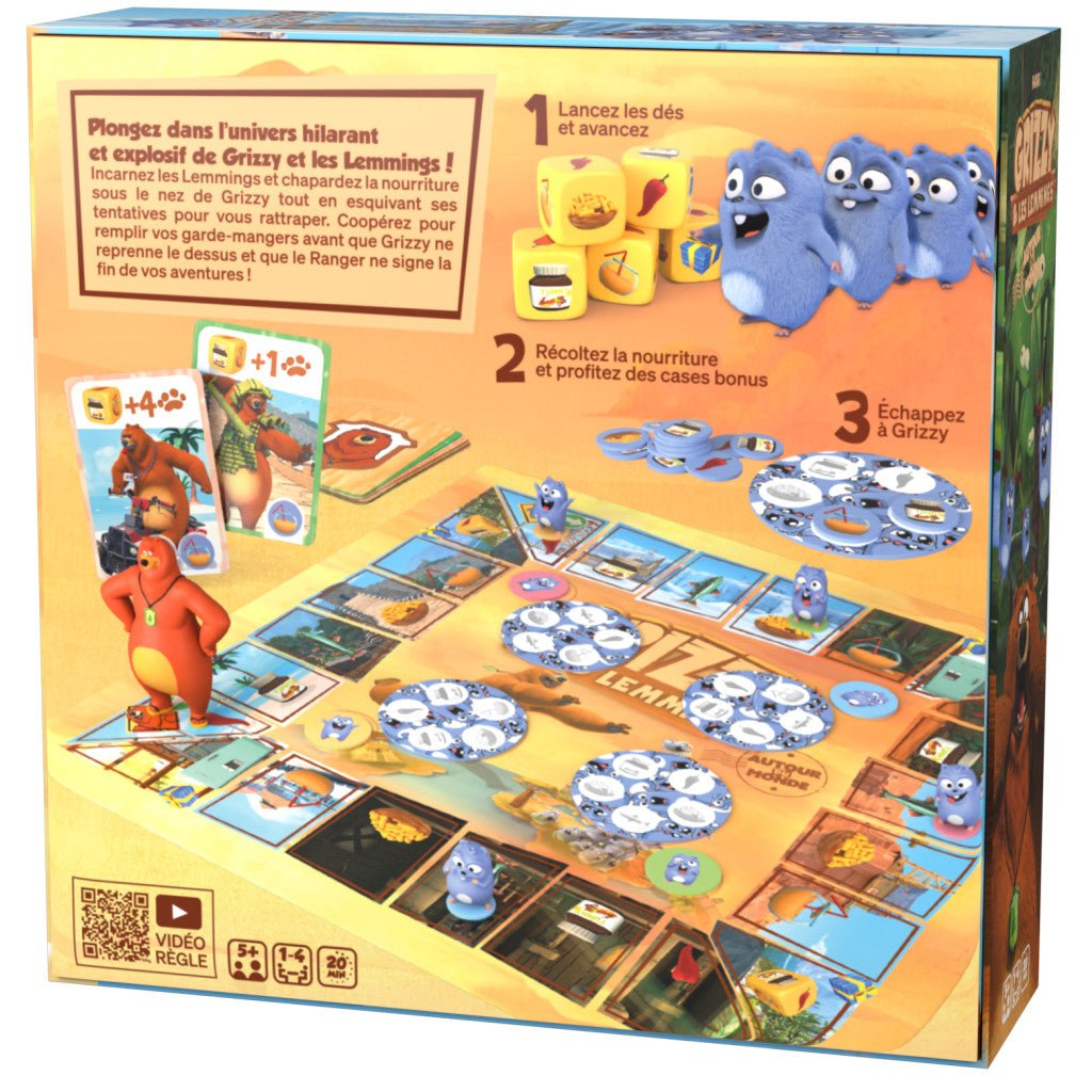 Grizzy et les Lemmings - Autour du Monde_Jeu - de - société