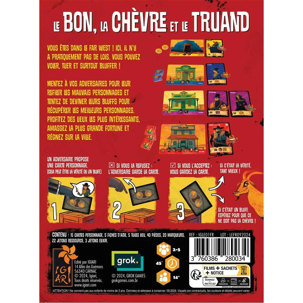 Le Bon, la Chèvre et le Truand_Jeu - de - société