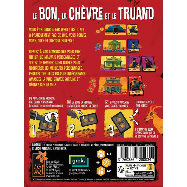 Le Bon, la Chèvre et le Truand_Jeu - de - société