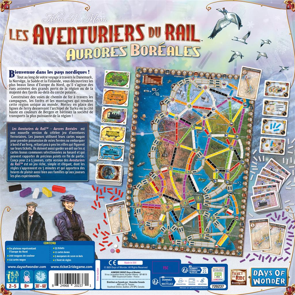 Les Aventuriers du Rail - Aurores Boréales_Jeu - de - société