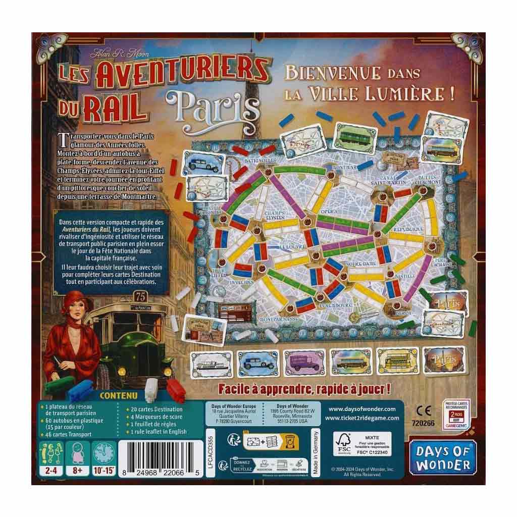 Les Aventuriers du Rail : Paris_Jeu-de-société