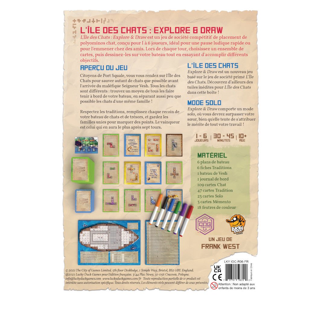 L'Île des Chats - Explore & Draw_Jeu - de - société
