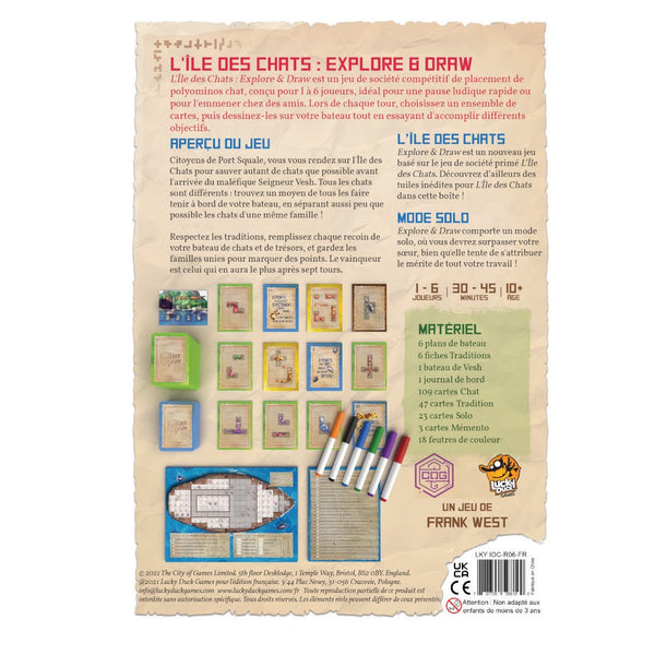 L'Île des Chats - Explore & Draw_Jeu - de - société